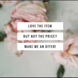 I accept fair and reasonable offers.🌷